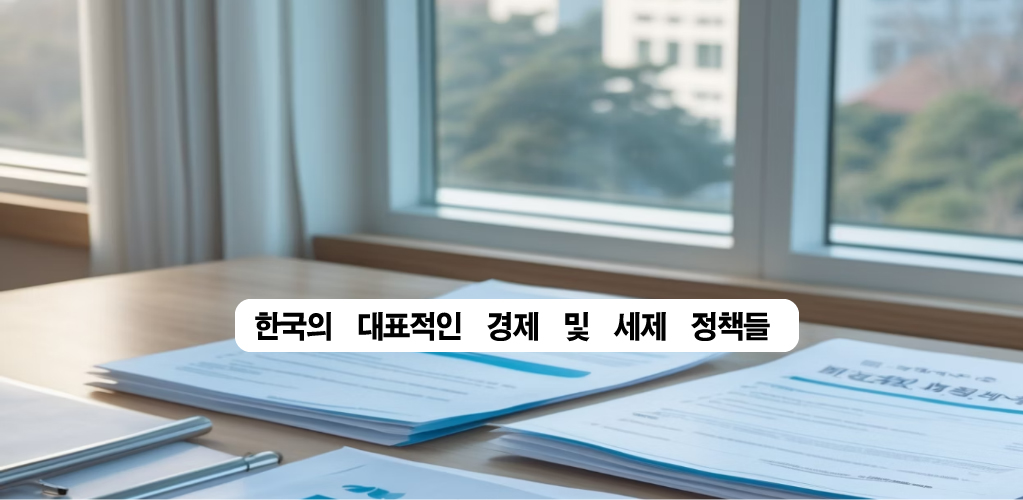 한국의 대표적인 경제 및 세제 정책들